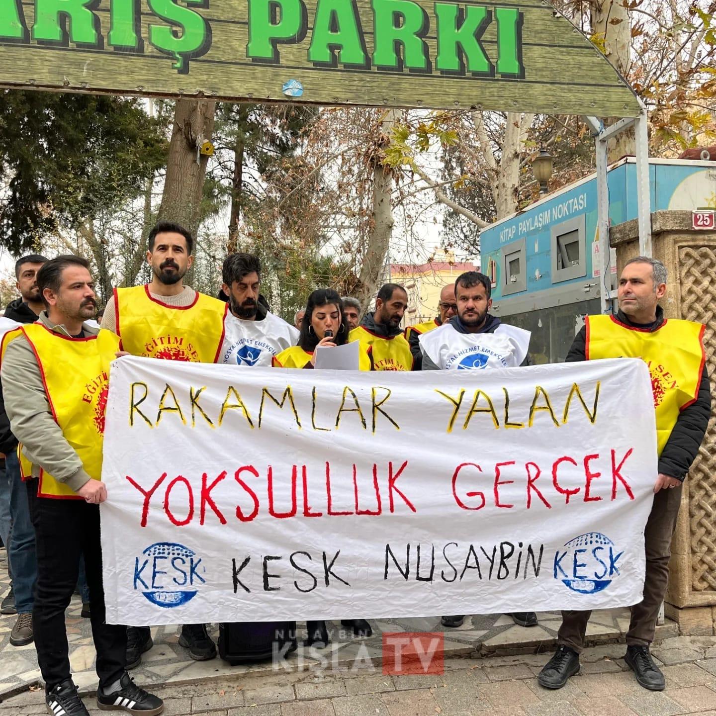 Nusaybin KESK’ten TÜİK Protestosu ve Yürüyüş