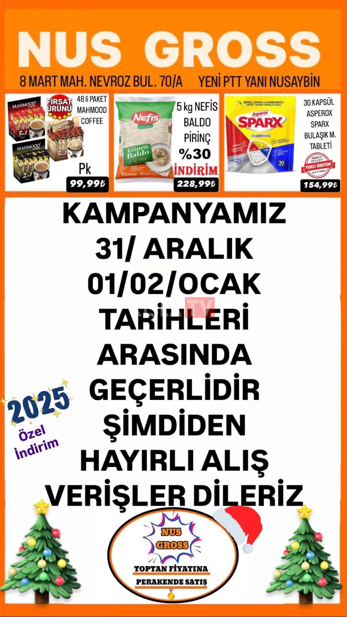 Nusgros Market’te Büyük İndirim Kampanyası!