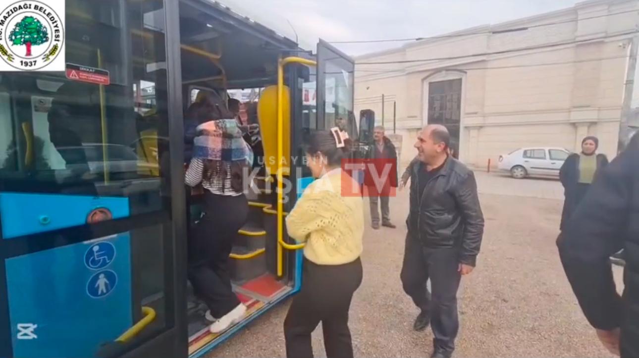 Mazıdağı Belediyesi’nden Ücretsiz Ulaşım Hizmeti