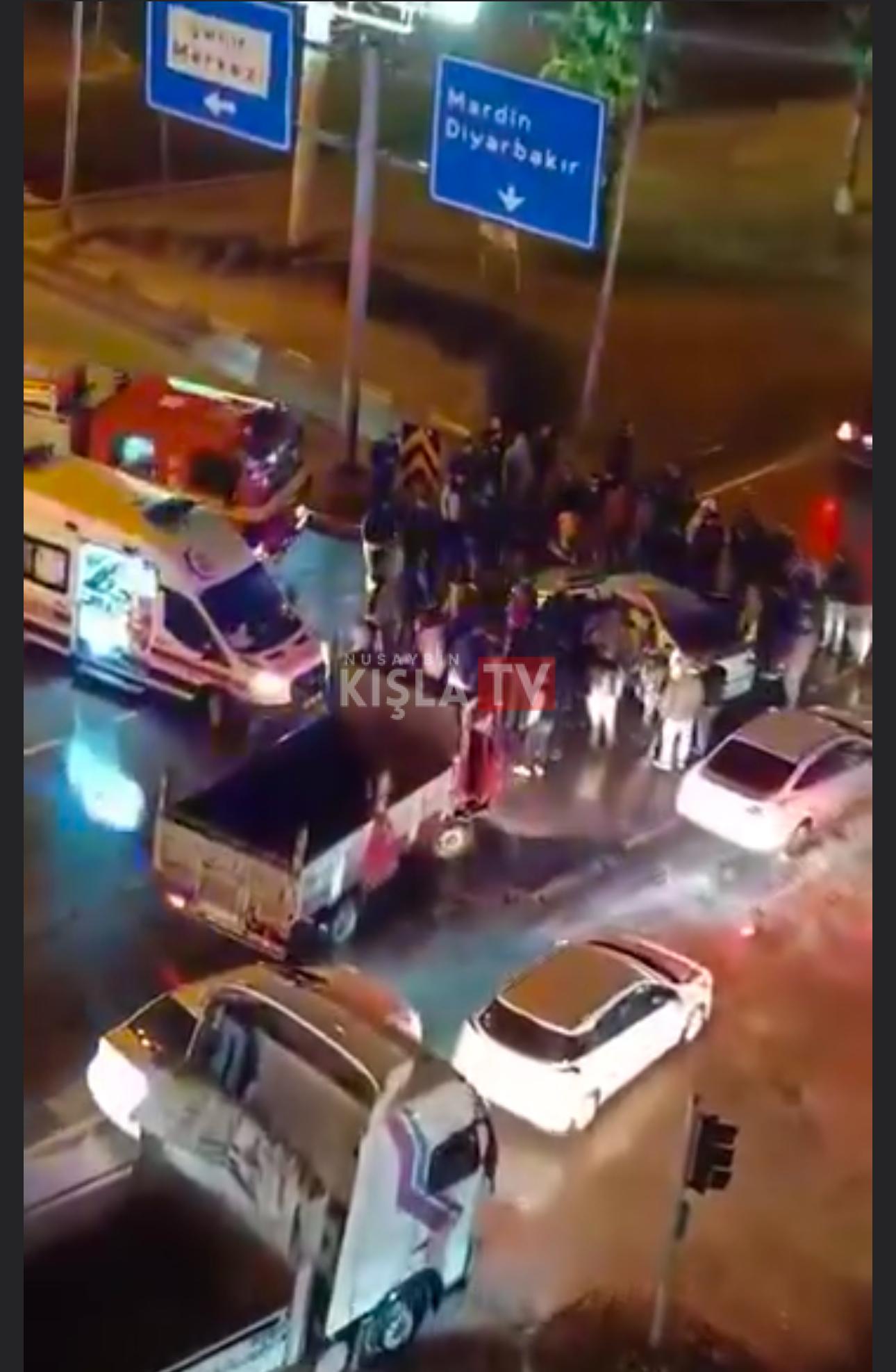 Kızıltepe Erdemler Kavşağında Feci Trafik Kazası