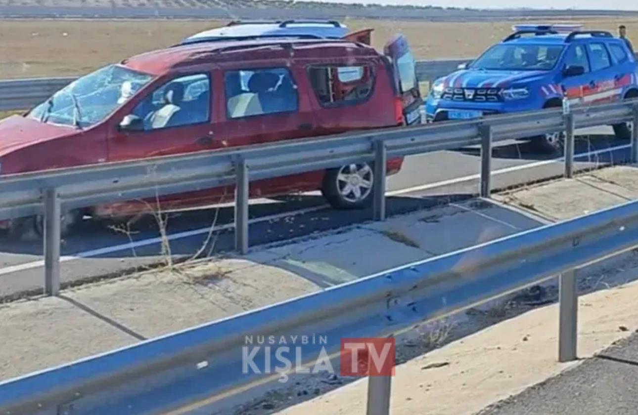 Nusaybin’de Lastik Patlaması Kazaya Neden Oldu: 1 Yaralı