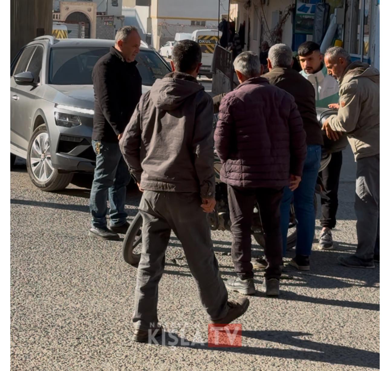 Nusaybin’de Otomobil ile Motosiklet Çarpıştı