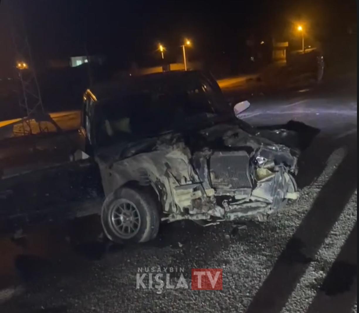Nusaybin Mardin Yolunda Trafik Kazası: Sürücü Ağır Yaralandı