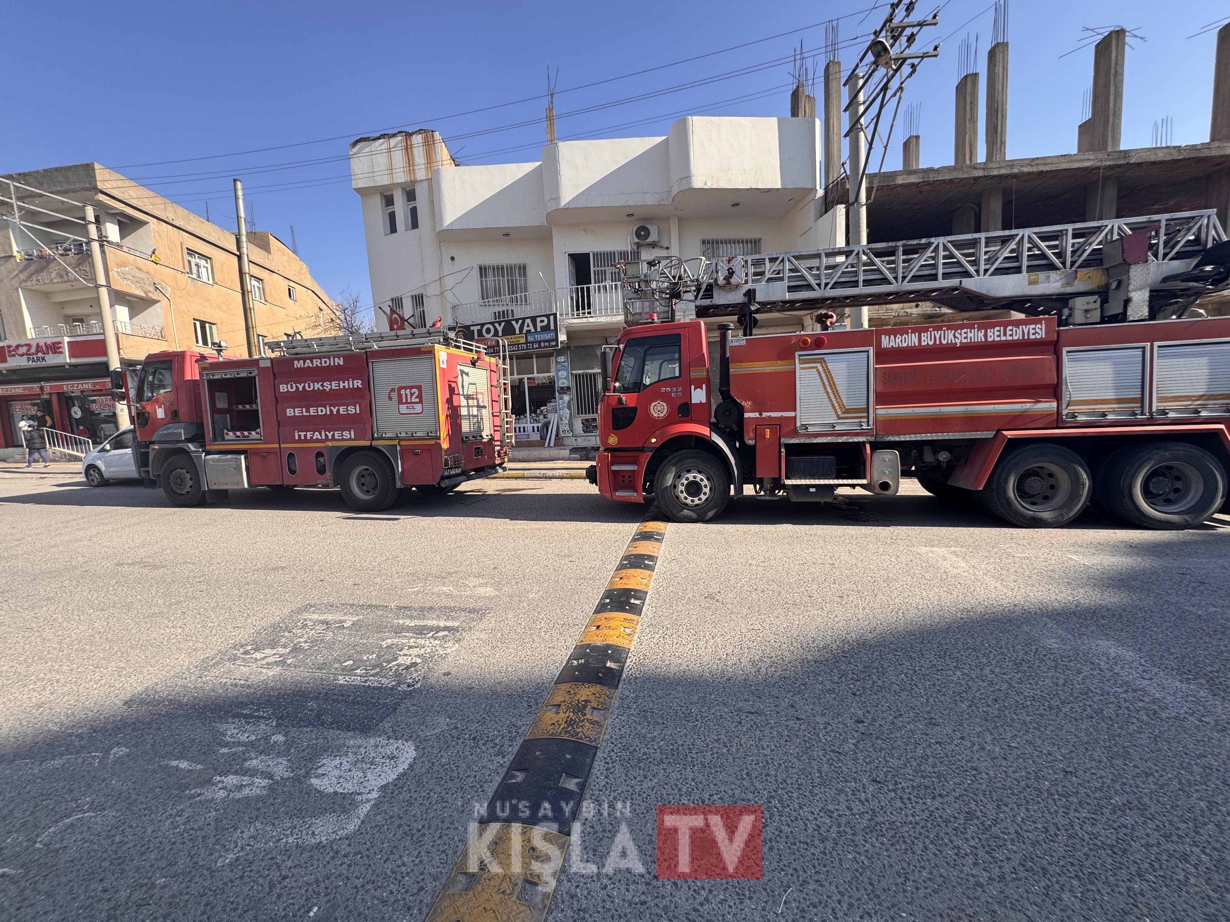 Nusaybin’de Sağlık Ocağında Korkutan Yangın 