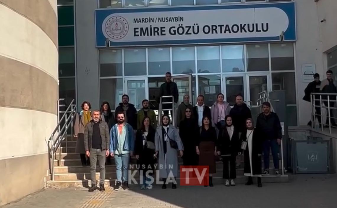 Nusaybin’de Öğretmenlerden İlginç Yarıyıl Tatili Kutlaması