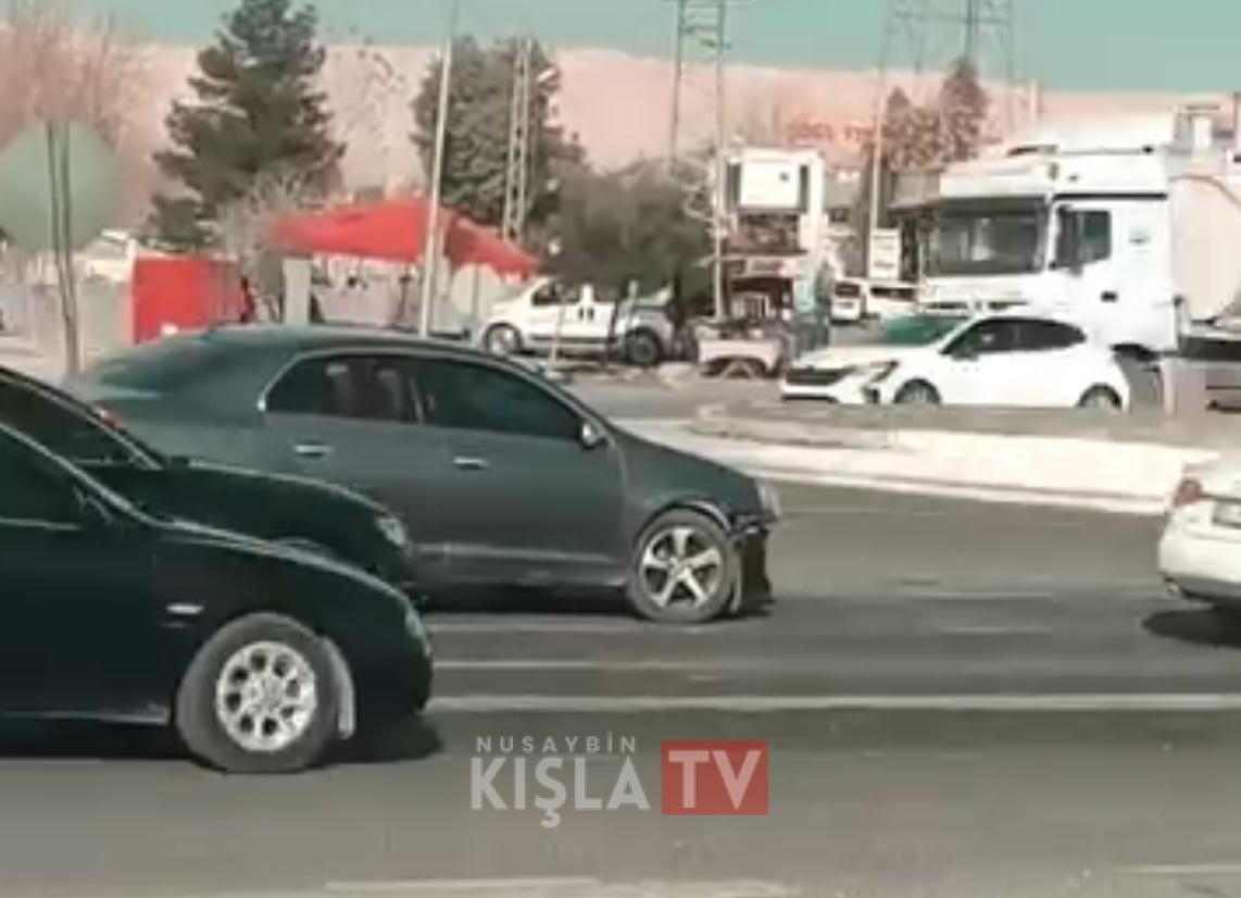 Nusaybin Sanayi Kavşağı’nda Trafik Kazası