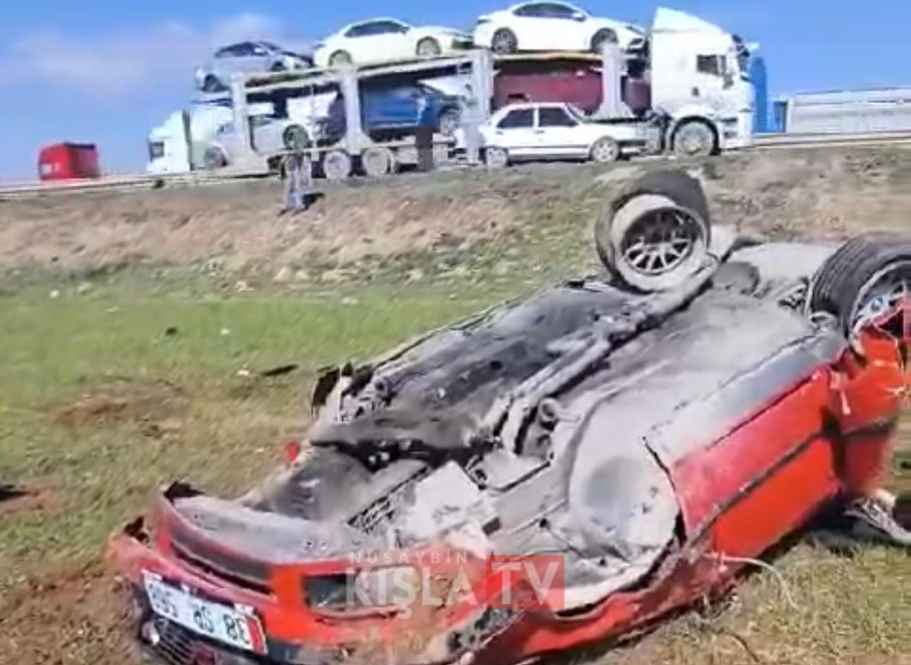 Nusaybin-Kızıltepe Yolunda Trafik Kazası: Sürücü Ağır Yaralandı